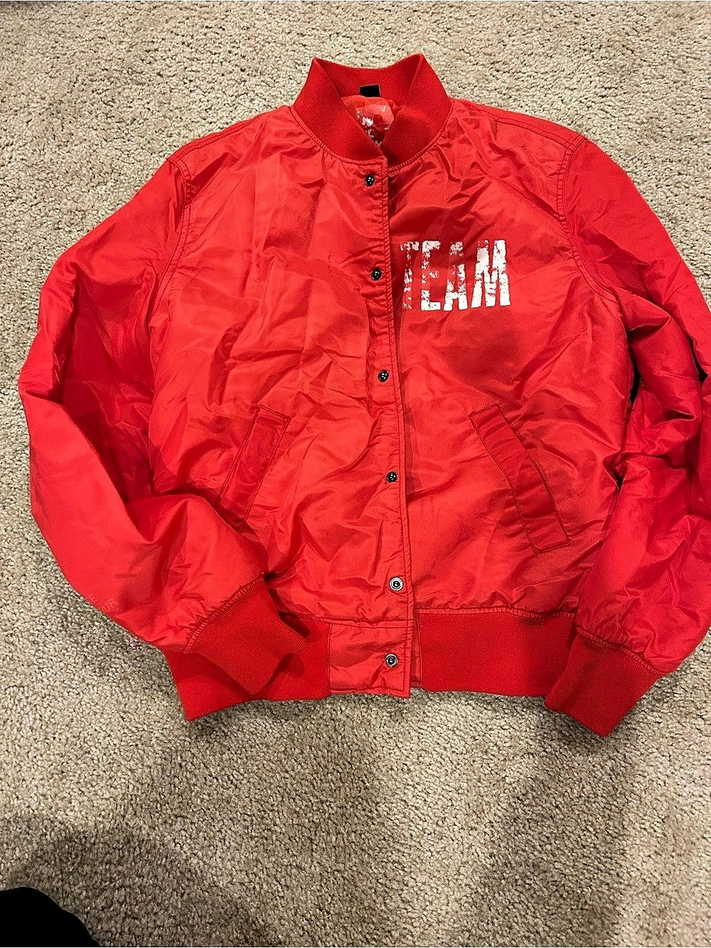 Justin Bieber Purpose Stadium Tour 2017 Red Bomber Jacket